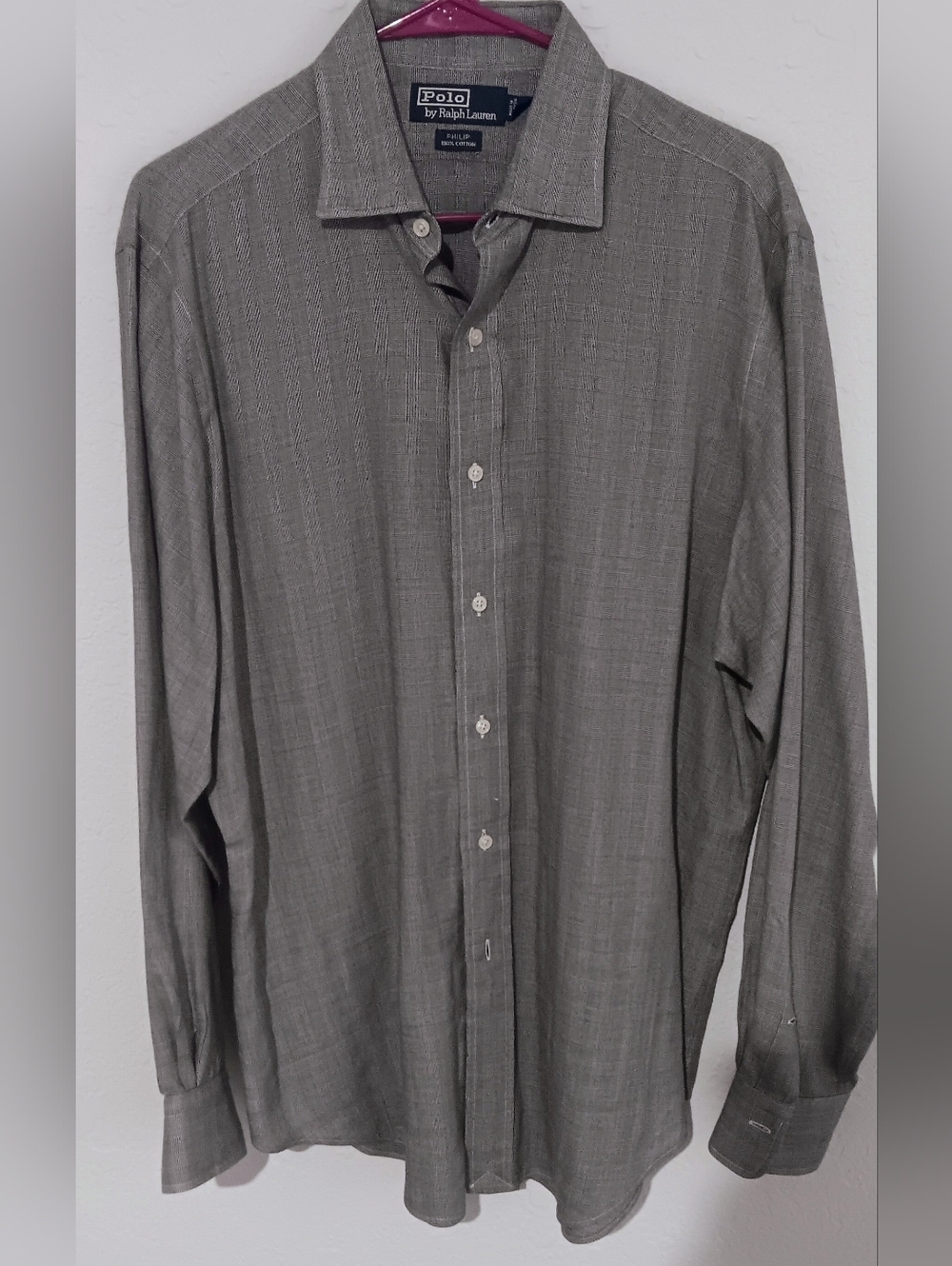 Polo Ralph Lauren Philip Shirt Mens 16-34/35 Heather Gray